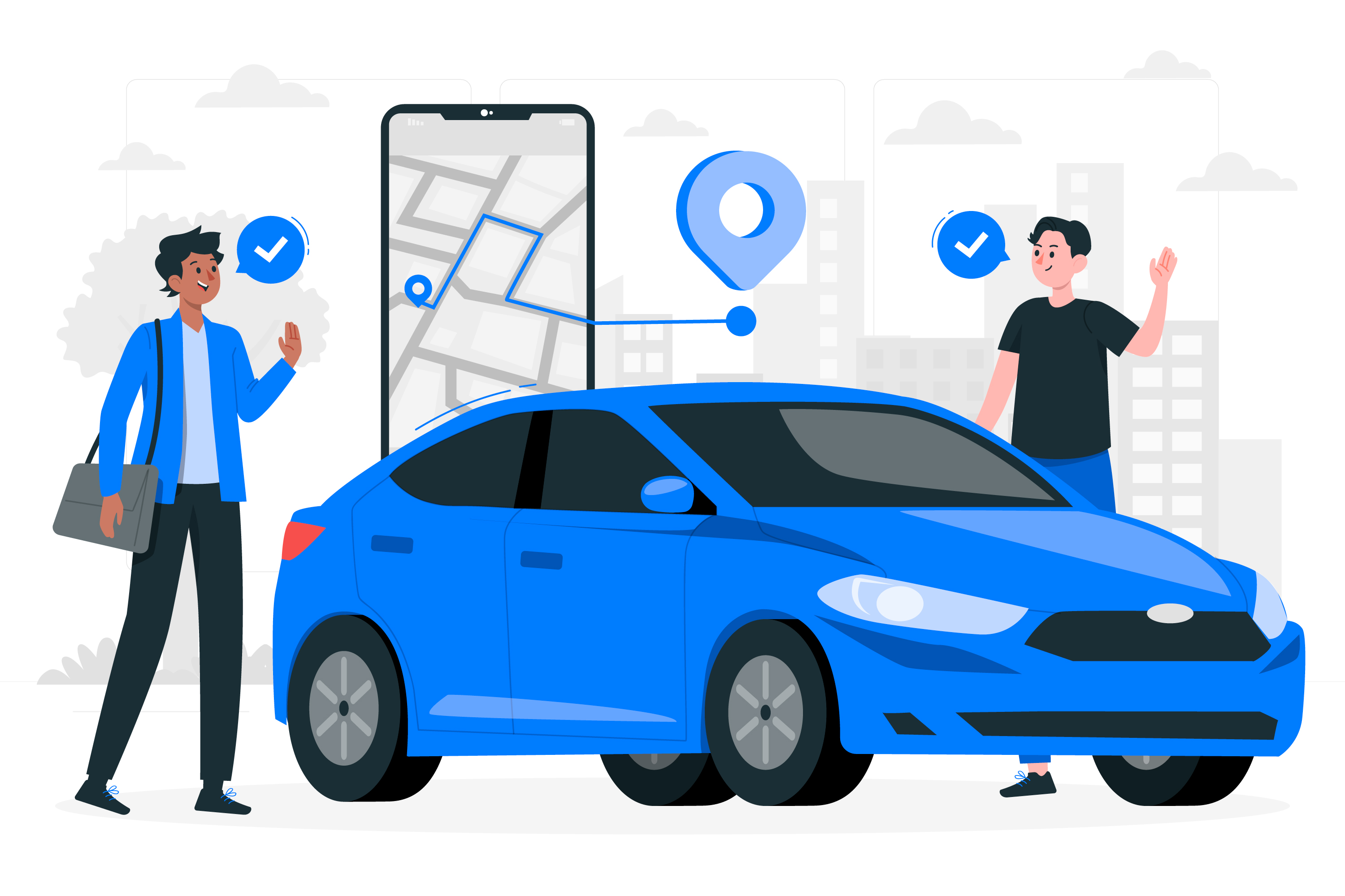 Electric Car Graphic